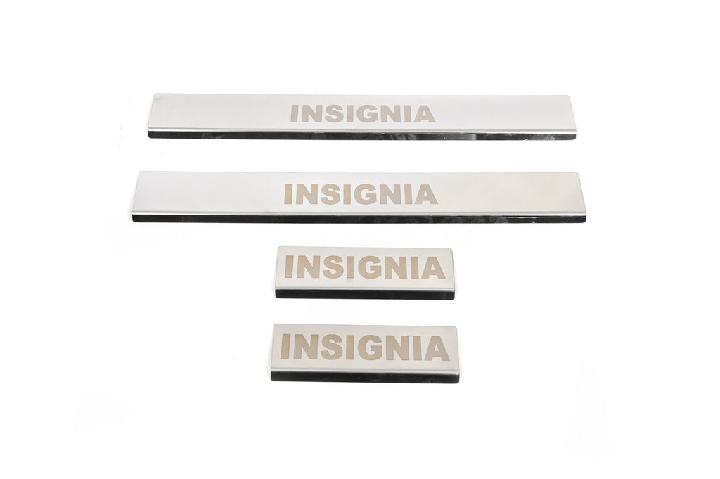 Carmos Door Sill Protectors (4 pcs, Stainless Steel) for Opel Insignia 2008-2017 - image 2