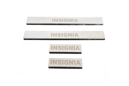 Carmos Door Sill Protectors (4 pcs, Stainless Steel) for Opel Insignia 2008-2017 - image 2