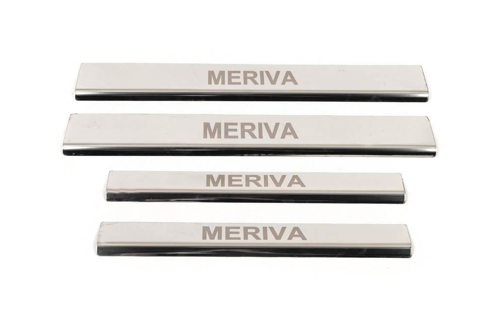 Sill Carmos (4-piece, stainless steel.) for Opel Meriva 2002-2010 - Reelken Auto