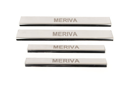 Carmos Door Sill Protectors (4 pcs, Stainless Steel) for Opel Meriva 2002-2010 - image 2