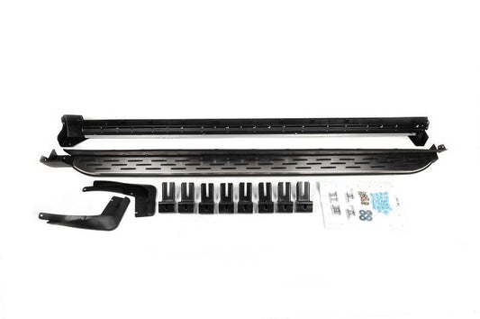 Side sills OEM (2 pieces, aluminum + plastic) for Hyundai Palisade - Reelken Auto
