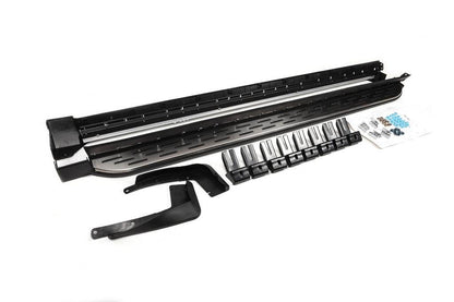 Side sills OEM (2 pieces, aluminum + plastic) for Hyundai Palisade - Reelken Auto
