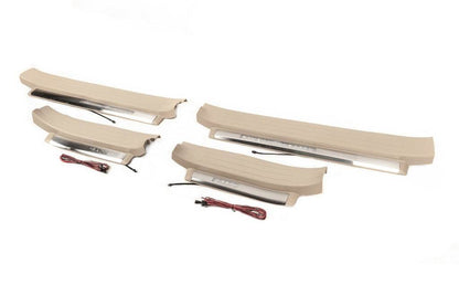 Sills, illuminated (beige) for Toyota Land Cruiser Prado 150 - Reelken Auto