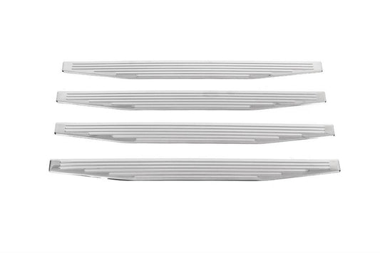 Interior door sill covers (4 pcs, stainless steel) for Ford Connect 2021- - image 1