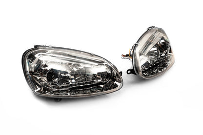 Front headlights with LED lights Silver (2 pcs) for Volkswagen Golf 5 2003-2009 - image 3