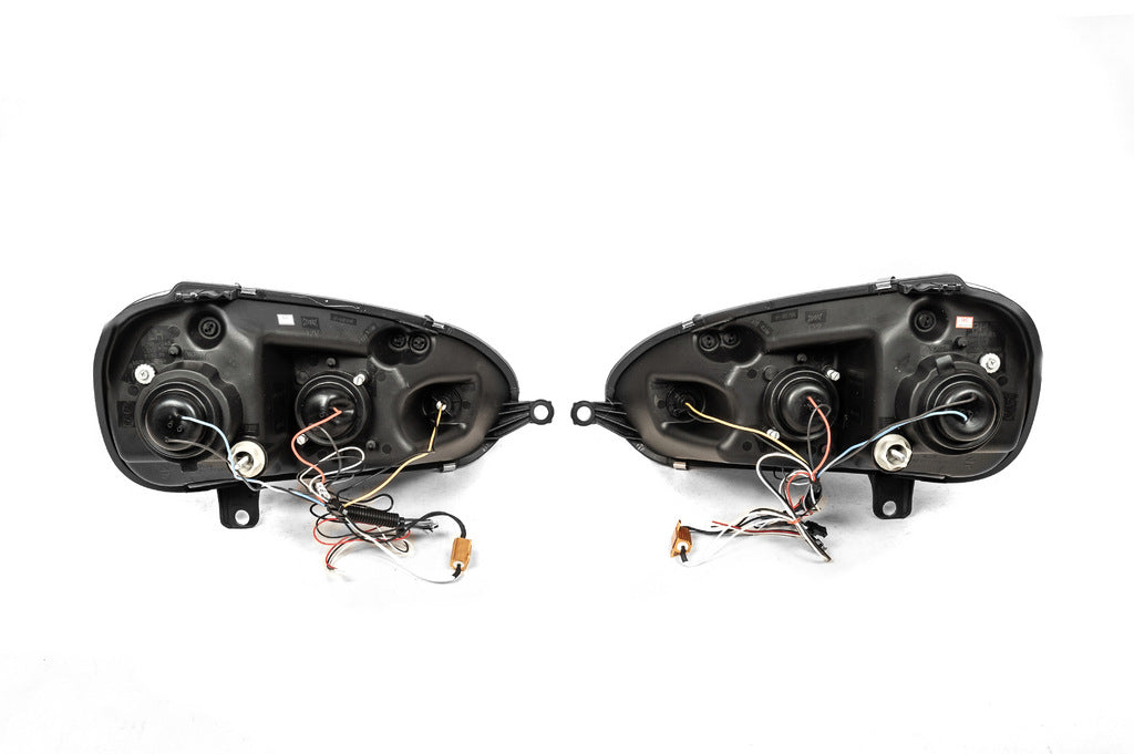 Front headlights with LED lights Silver (2 pcs) for Volkswagen Golf 5 2003-2009 - image 5