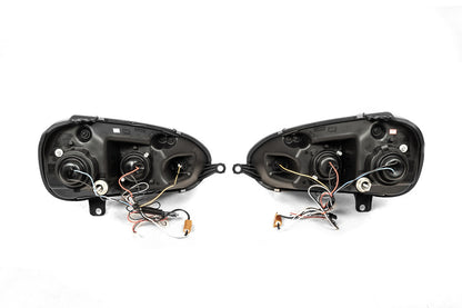 Front headlights with LED lights Silver (2 pcs) for Volkswagen Golf 5 2003-2009 - image 4