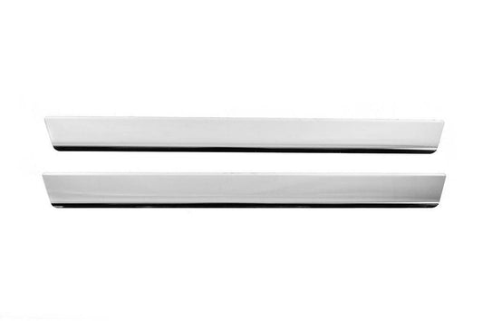 Door sill plates Carmos V3 (2 pcs, stainless steel) for Citroen Berlingo 1996-2008 - Reelken Auto