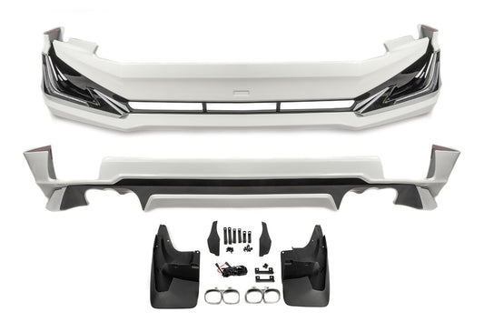 Pads on front and rear bumper Modelista V3-LED (2017-) for Toyota Land Cruiser Prado 150 - image 2