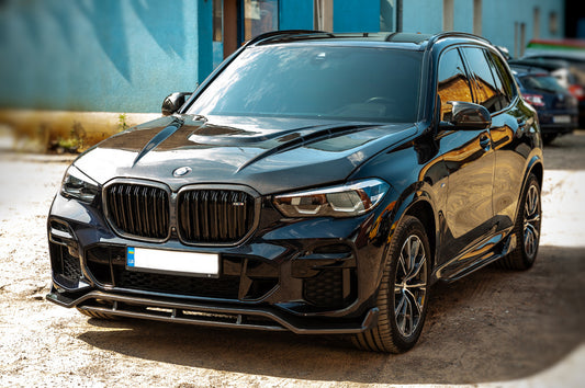 Front Lip Paradigm V-2 (2018-2022, Real Carbon) for BMW X5 G05 2019–2026 - image 1