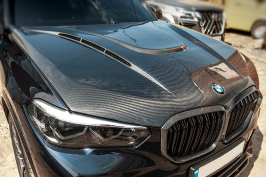 Carbon hood V1 (G05/F95) for BMW X5 G05 2019- - Reelken Auto