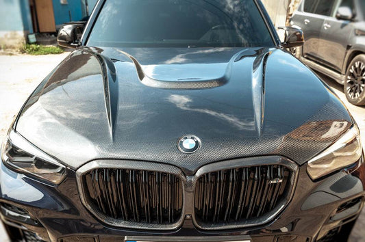 Carbon hood V1 (G05/F95) for BMW X5 G05 2019- - Reelken Auto