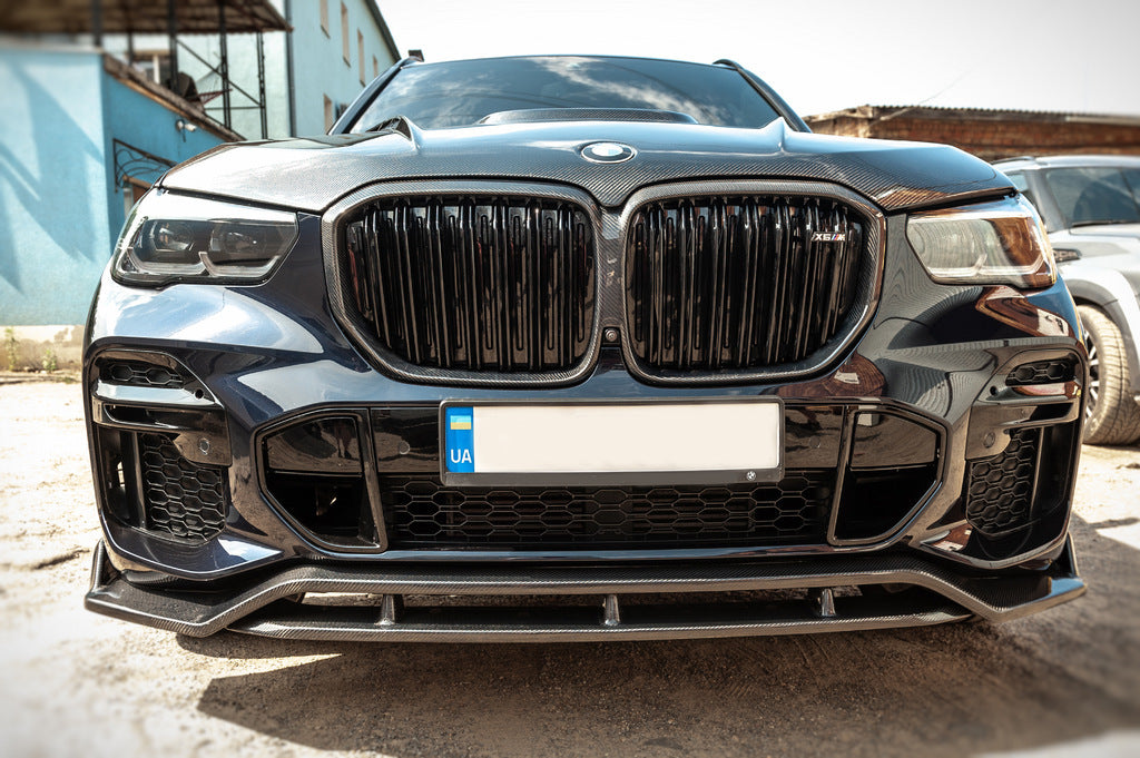Front Lip Paradigm V-2 (2018-2022, Real Carbon) for BMW X5 G05 2019–2026 - image 7