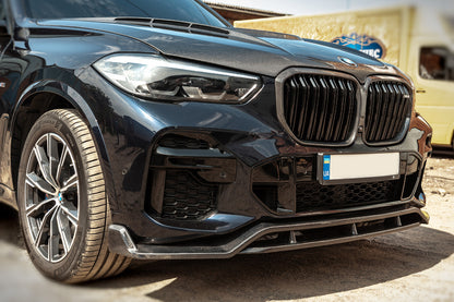 Front Lip Paradigm V-2 (2018-2022, Real Carbon) for BMW X5 G05 2019–2026 - image 8
