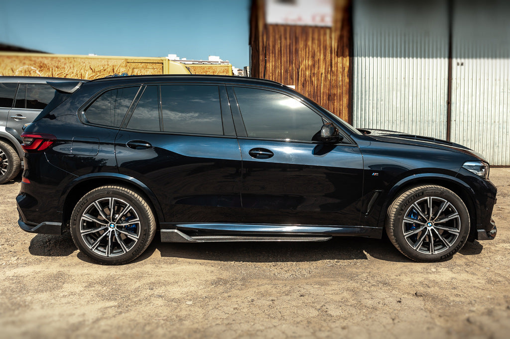 Carbon Side Skirt Covers V3 (Real Carbon) for BMW X5 G05 2019–2026 - image 4