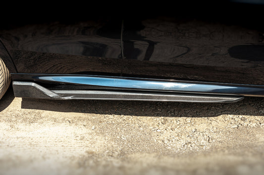 Door sills Carbon V3 (Natural Carbon) for BMW X5 G05 2019- - image 2