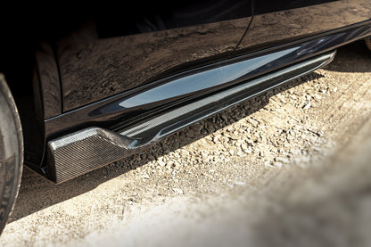 Door sills Carbon V3 (Natural Carbon) for BMW X5 G05 2019- - image 3