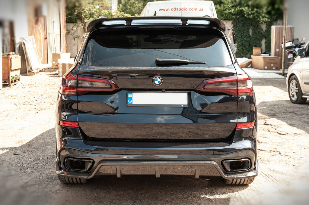 Rear Bumper Diffuser V2 (2018-2022, Real Carbon) for BMW X5 G05 2019–2026 - image 6