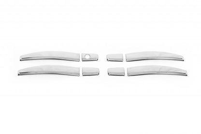 Chrome Door Handle Covers SLIM (4 pcs, Stainless Steel, Omsa) for Opel Zafira C Tourer 2011-2019 - image 5