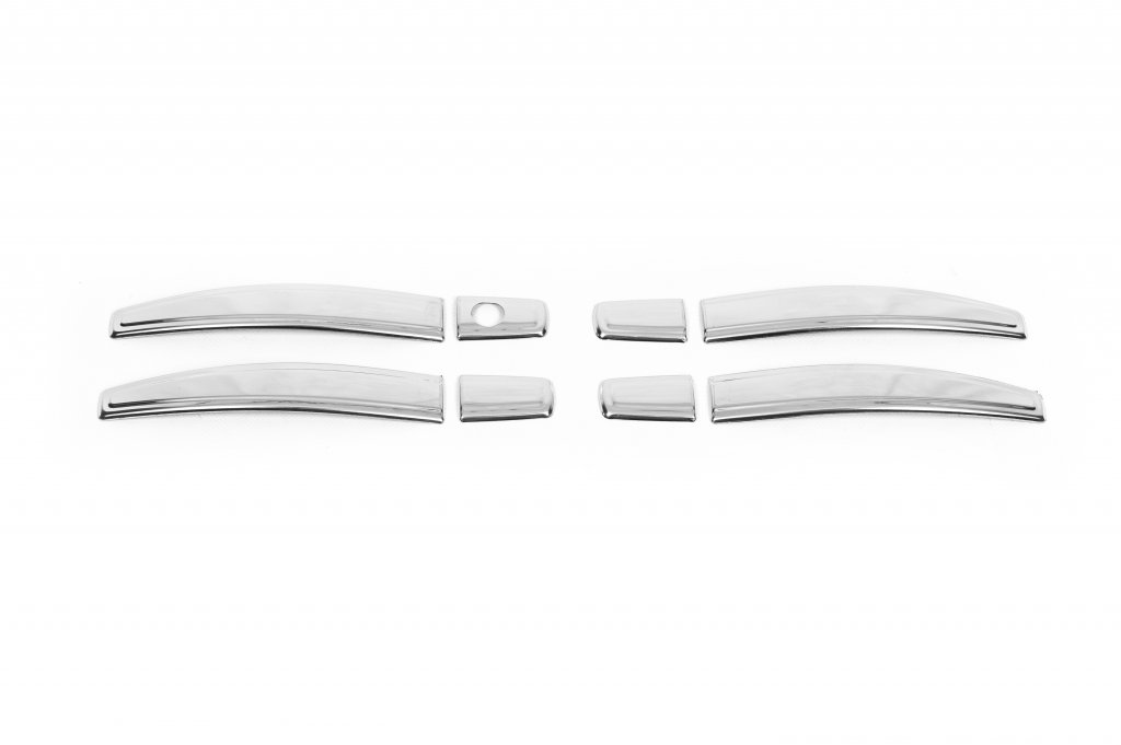 Chrome Door Handle Covers SLIM (4 pcs, Stainless Steel, Omsa) for Opel Astra H 2004-2013 - image 5