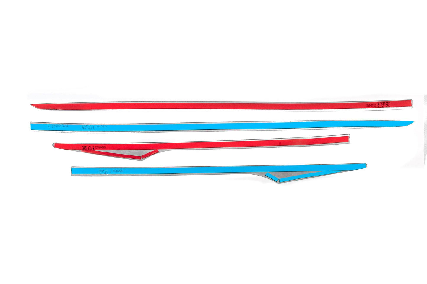 Door molding OmsaLine (4 pcs., stainless steel) for Hyundai I-20 2020↗ - Reelken Auto