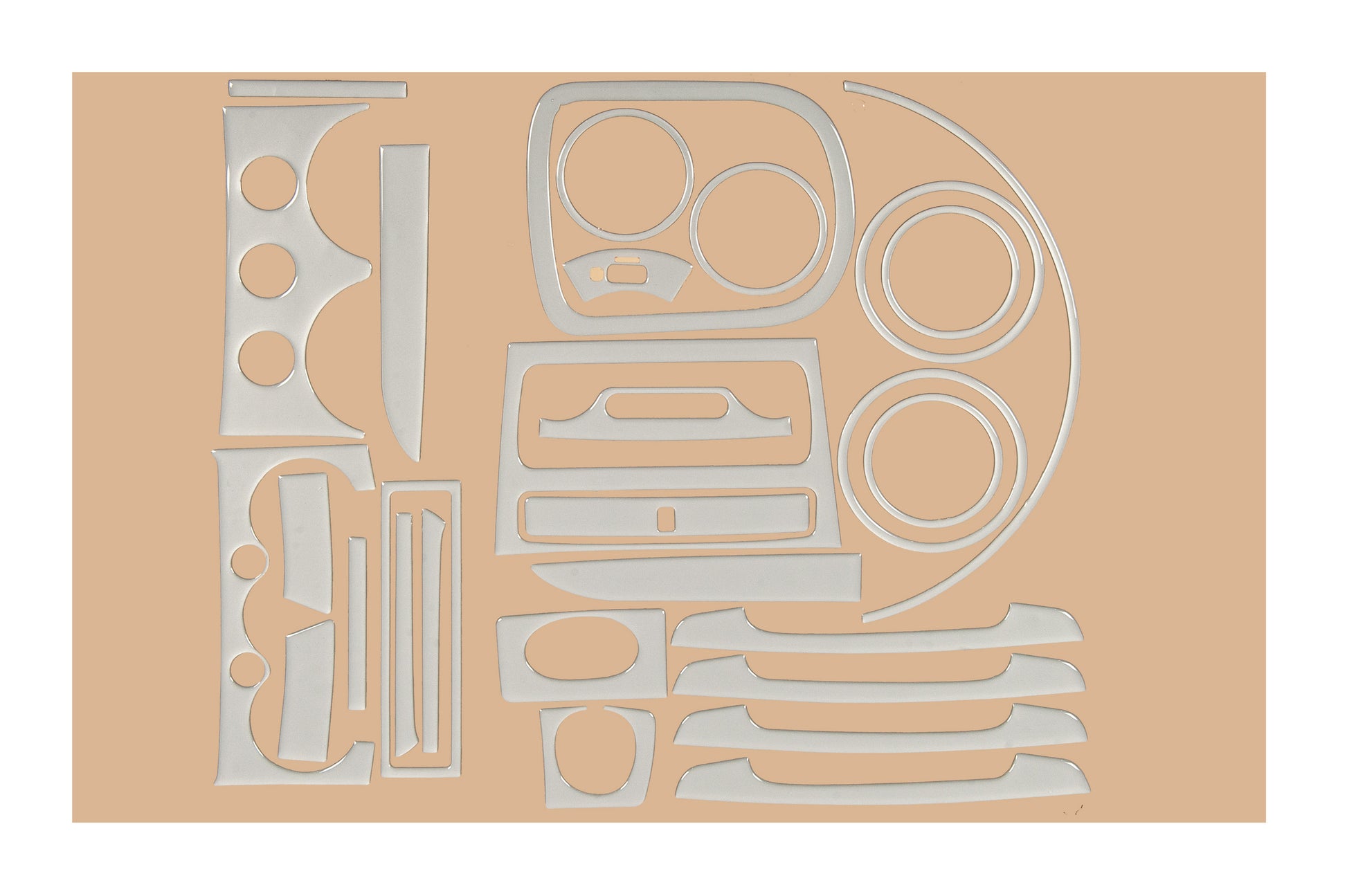 Interior Trim Covers for Chevrolet Aveo T200 2002-2008 - image 4