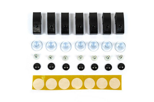 Hood deflector mounting (7 pieces, EuroCap) - Reelken Auto