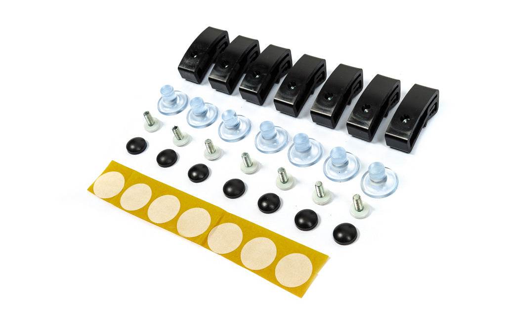 Hood deflector mounting (7 pieces, EuroCap) - Reelken Auto