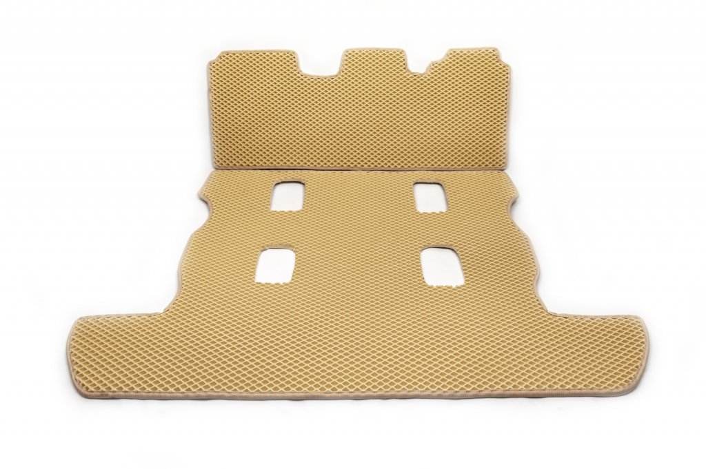 Trunk mat 2 pcs (EVA, 7 seats, beige) for Lexus LX570/450d - Reelken Auto