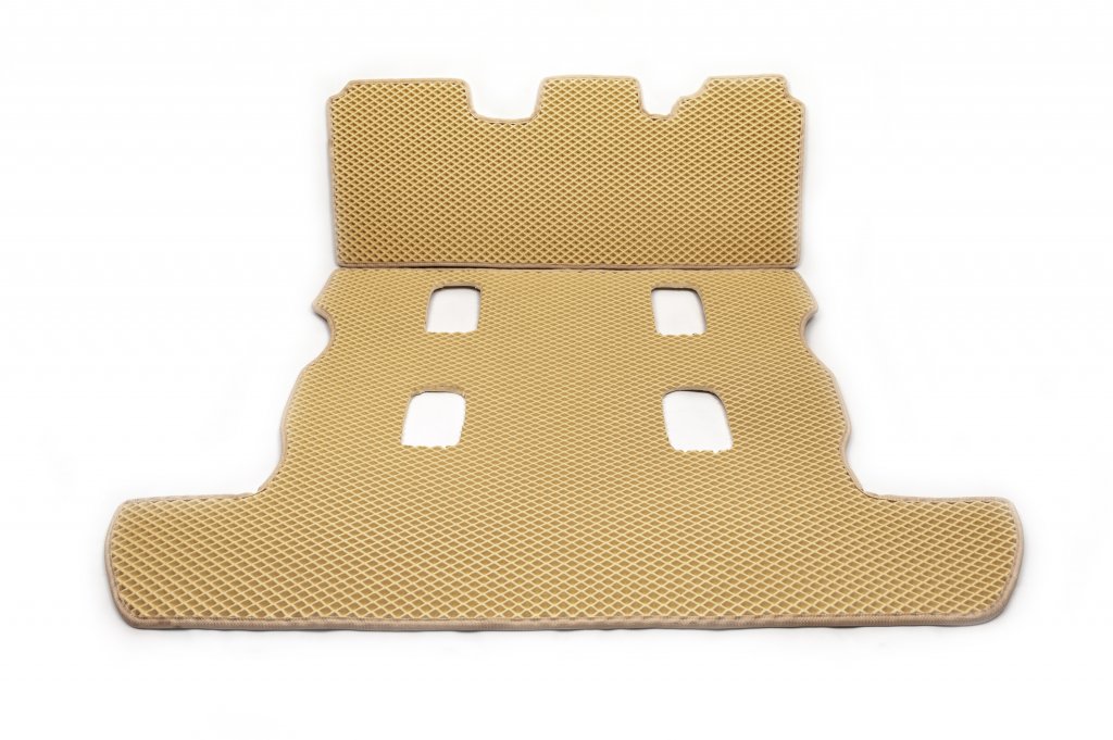 Trunk mat 2 pcs (EVA, 7 seats, beige) for Lexus LX570/450d 2008-2022 - image 1