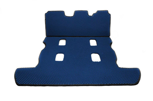 Trunk mat 2 pcs (EVA, 7 seats, Blue) for Toyota Land Cruiser 200 - Reelken Auto