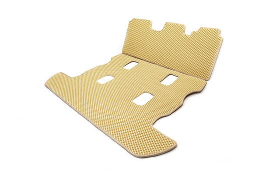 Trunk mat 2 pcs (EVA, 7 seats, beige) for Toyota Land Cruiser 200 2007-2021 - image 2