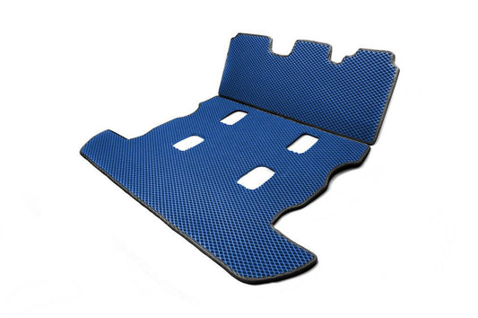 Trunk mat 2 pcs (EVA, 7 seats, Blue) for Toyota Land Cruiser 200 - Reelken Auto