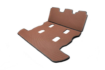 Trunk mat 2 pcs (EVA, 7 seats, brick) for Toyota Land Cruiser 200 - Reelken Auto