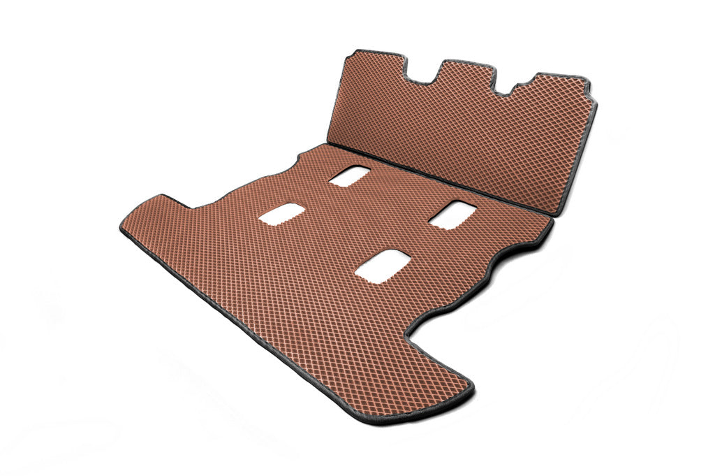 Trunk mat 2 pcs (EVA, 7 seats, brick) for Toyota Land Cruiser 200 2007-2021 - image 5