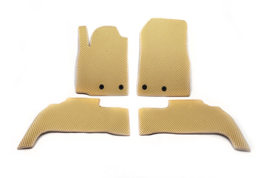 EVA Floor Mats Polyurethane (2012-2021, beige) for Toyota Land Cruiser 200 2007-2021 - image 2