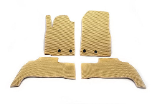 Polyurethane floor mats (2012-2021, EVA, beige) for Lexus LX570/450d - Reelken Auto
