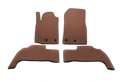 Polyurethane Floor Mats (2012-2021, EVA, Brick Red) for Toyota Land Cruiser 200 2007-2021 - image 1