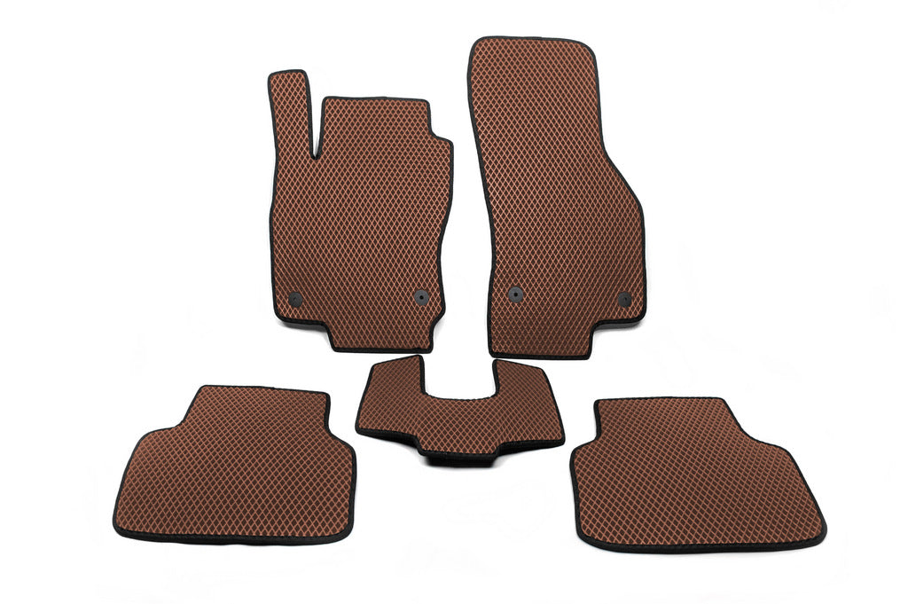 EVA Floor Mats (EU, Brown) for Volkswagen Passat B8 2015-2023 - image 1
