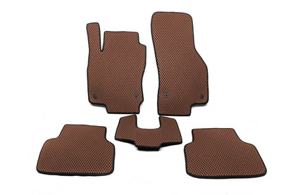 EVA Floor Mats (EU, Brown) for Volkswagen Passat B8 2015-2023 - image 1