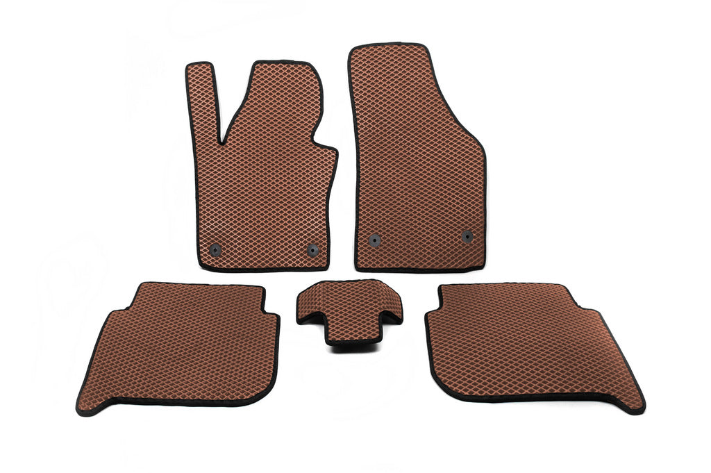 EVA Floor Mats (brick red) for Volkswagen Touran 2003-2010 - image 1