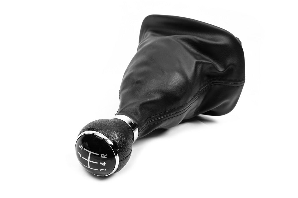 Black gear shift knob with boot (5-speed) for Volkswagen Passat B5 1997-2005 - image 1