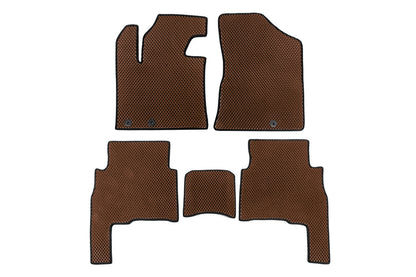 Floor Mats 2009-2012 (EVA, Brown) for Kia Sorento II XM 2009-2014 - image 1