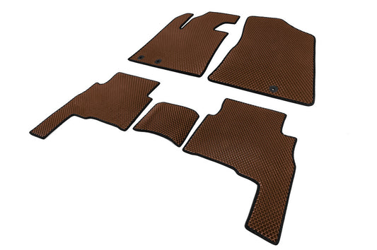 Floor Mats 2009-2012 (EVA, Brown) for Kia Sorento II XM 2009-2014 - image 2