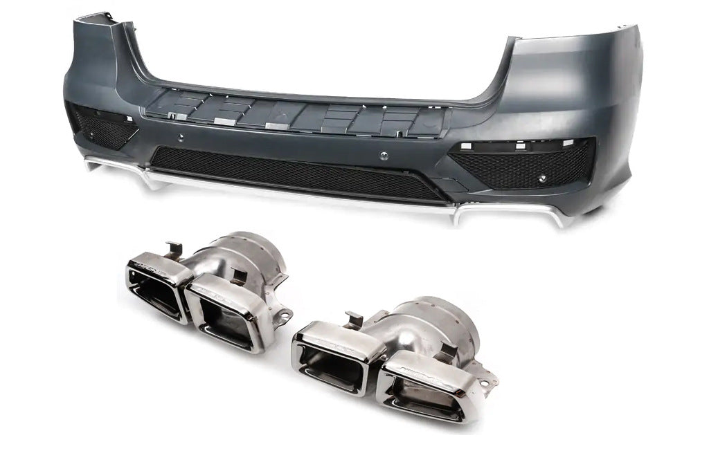Rear bumper assembled (AMG ML63 style, for ML) for Mercedes GLE/ML сlass W166 2011-2018 - image 1