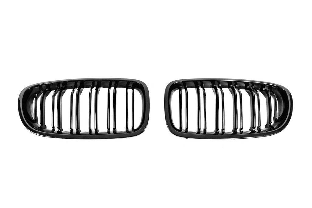 Kidneys M-Look DPT (Gloss Black) for BMW 5 Series F-10/11/07 2010-2016 - image 2