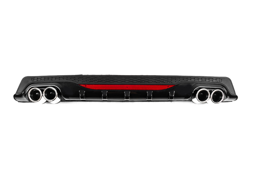 Universal Rear Diffuser DPT AMG Style V-1 (ABS) (Gray+Black) - image 1