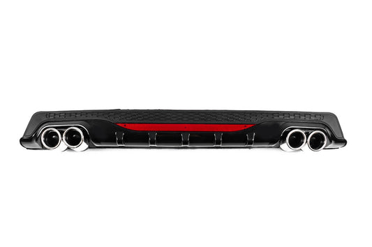 Universal Rear Diffuser DPT AMG Style V-1 (ABS) (Gray+Black) - image 1
