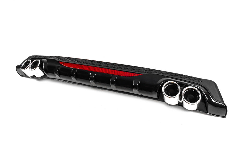 Universal Rear Diffuser DPT AMG Style V-1 (ABS) (Gray+Black) - image 2