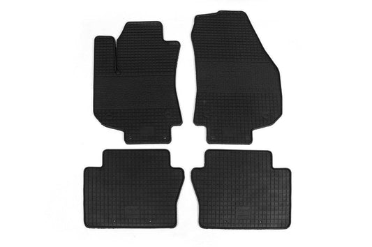 Rubber mats (4 pcs., Polytep) for Opel Zafira B 2005-2011 - Reelken Auto